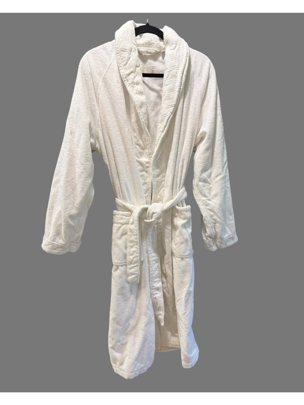 Frette 1860 for St. Regis Luxury Smooth Velour Bathrobe White - One Size Unisex